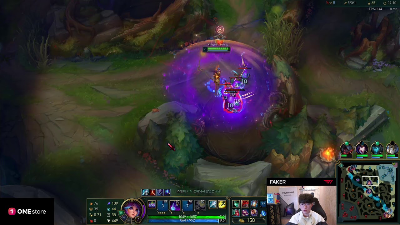 Faker Lilia   VS Needale |Jun| Grand master|KR [Full Gameplay]