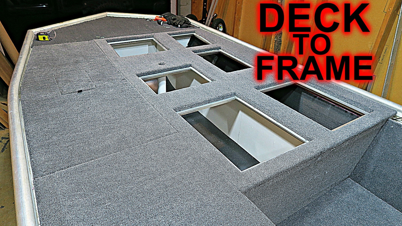 How to ATTACH the DECK to the FRAME: Jon Boat to Bass Boat