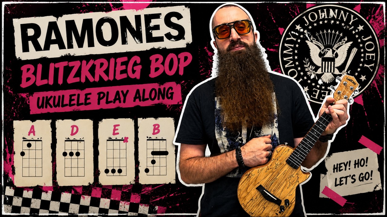 RAMONES &ndash; Blitzkrieg Bop 🤘 | Ukulele Play Along |