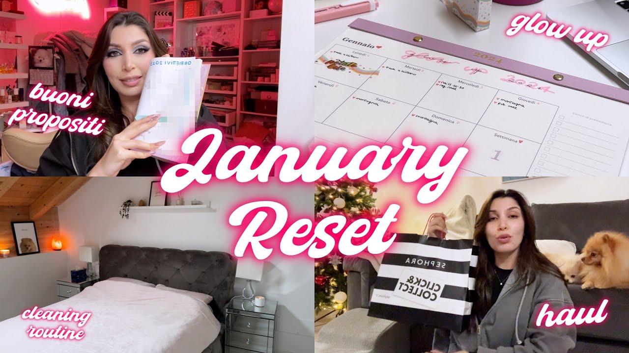 JANUARY RESET 2024💓 buoni propositi, glow up, routine ✨ MelissaTani