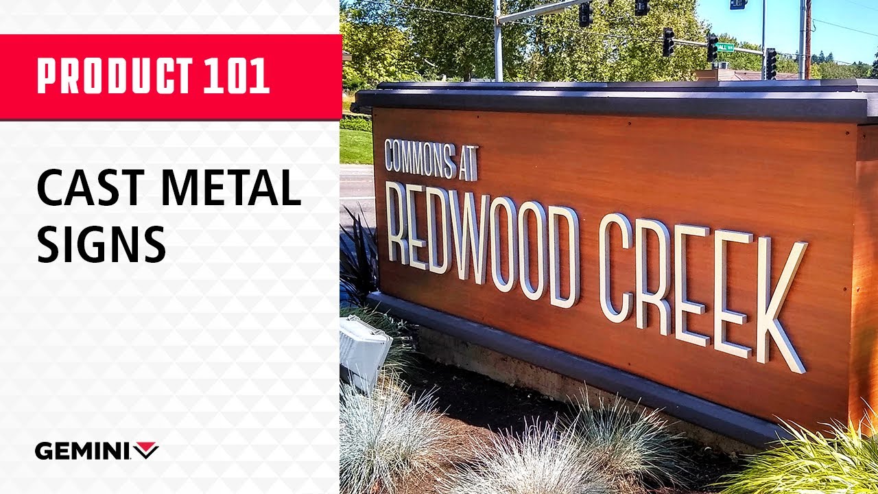 Cast Metal Signs 101 By Gemini