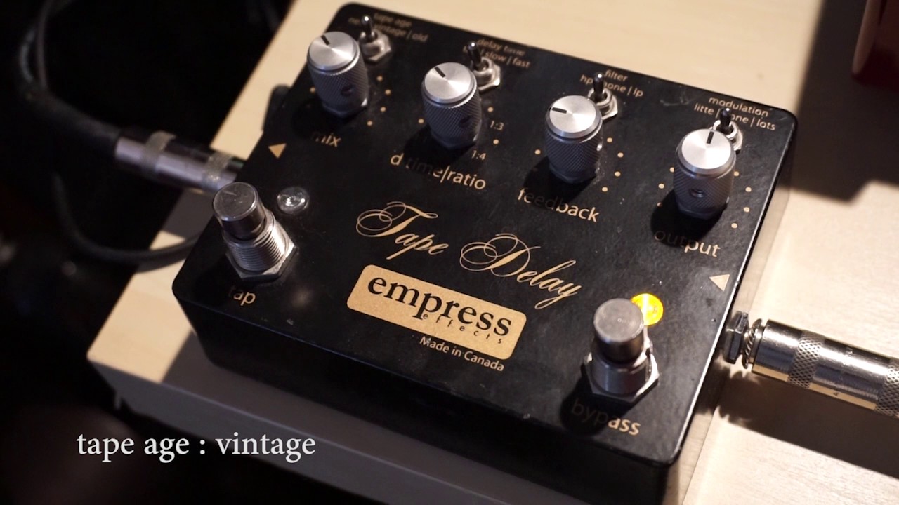 個人的No1ディレイペダル【empress Tape Delay】