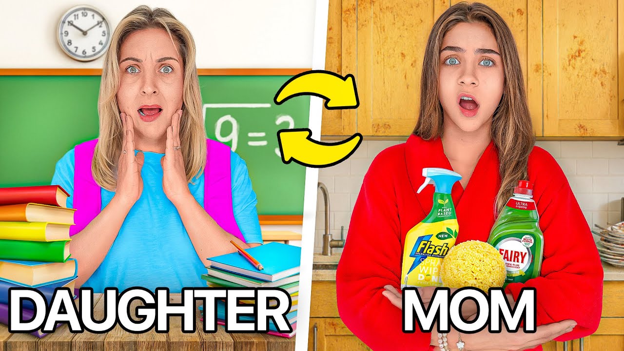 Mum & Daughter SWAP LIVES!!