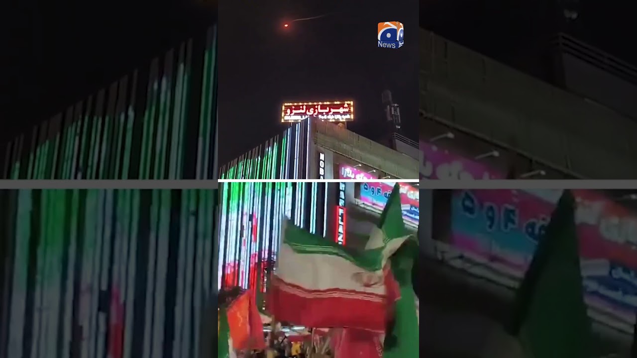Iran Missile Attack on Israel | Public Slogans Erupt as Middle East Tensions Escalate #shorts