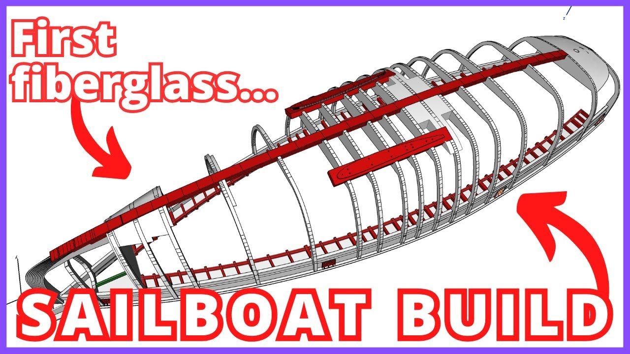 ⛵️ First fiberglass to the boat, and last pieces for ballast keel timbers! - ep102 Project SeaCamel
