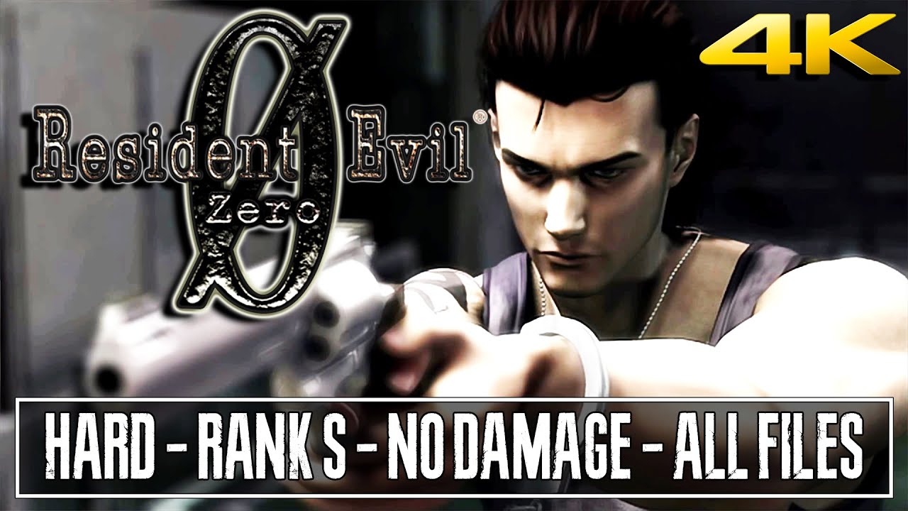 RESIDENT EVIL 0 ZERO (PC) - FULL GAME | Hard Mode - Rank S - No Damage - All Files 【4K60ᶠᵖˢ UHD】