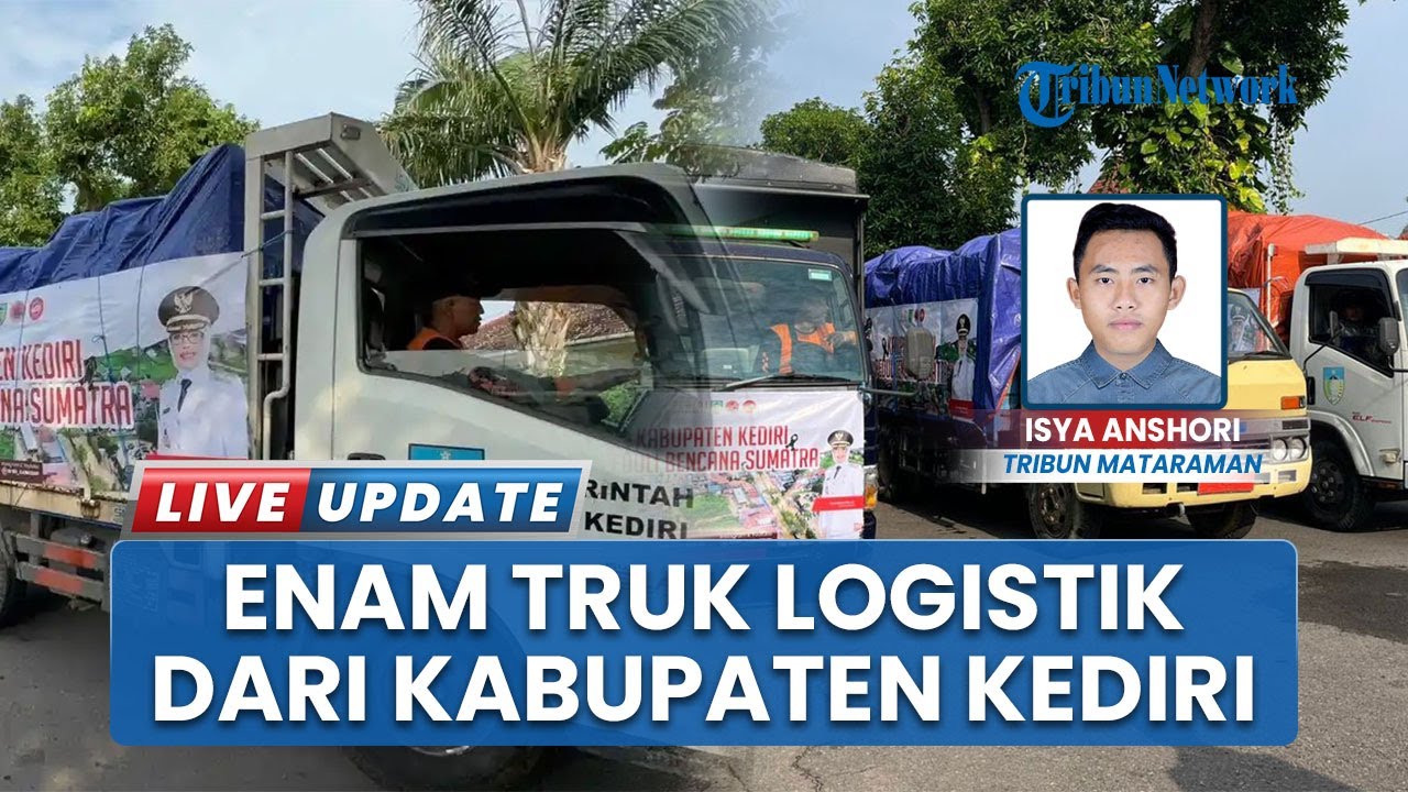 6 Truk Bantuan Meluncur dari Kabupaten Kediri, Dikirim untuk Warga Terdampak Bencana di Sumatera