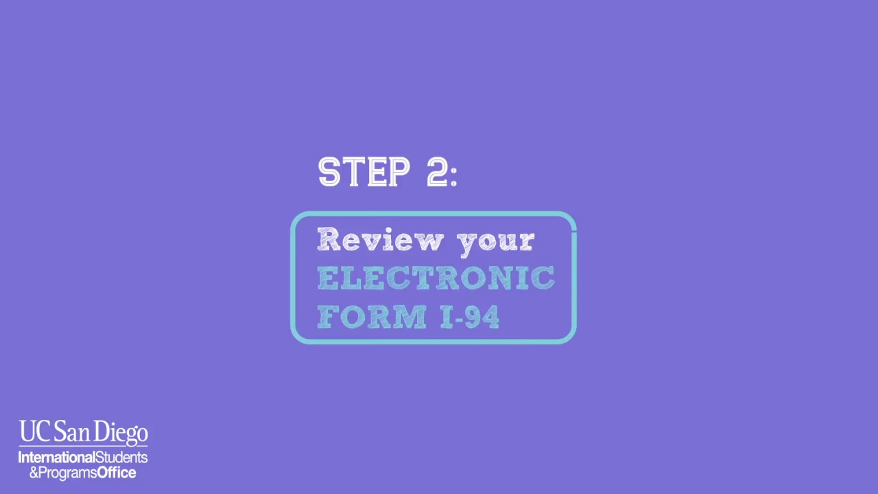 Document Self-Check: Electronic I-94