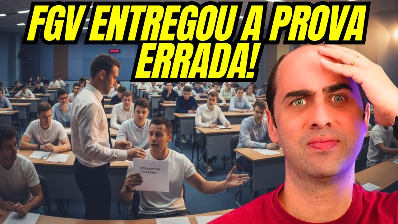 FGV distribuiu a prova errada no concurso da PCPI!