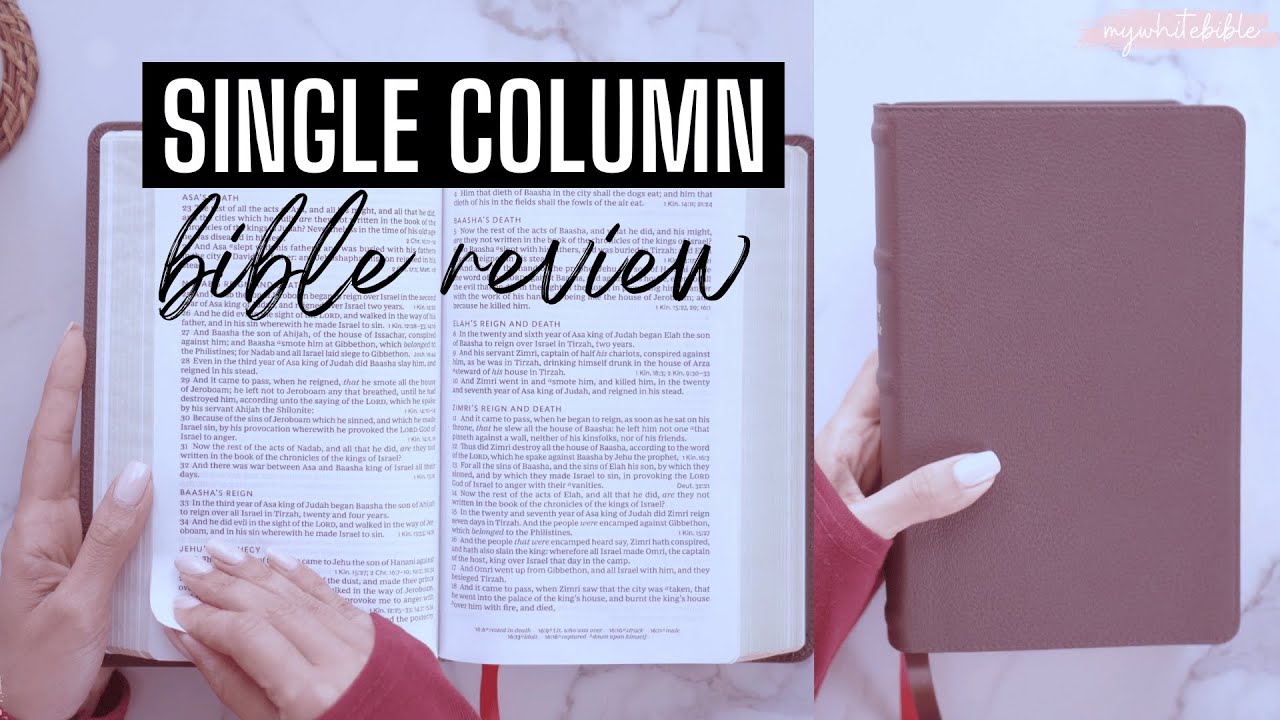 KJV Large Print Single-Column Bible Review, Personal Size End-of-Verse Cross References Red Letter