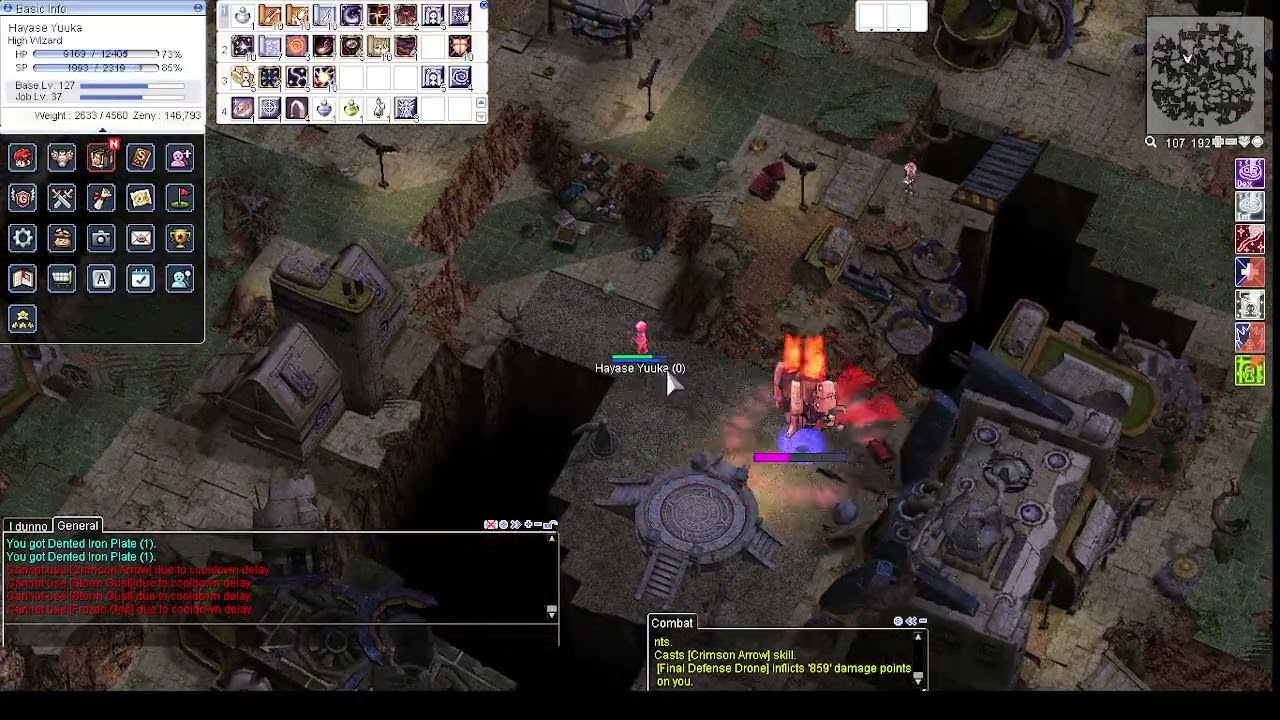 Nightmare RO - High Wizard vs. Final Defense Drone