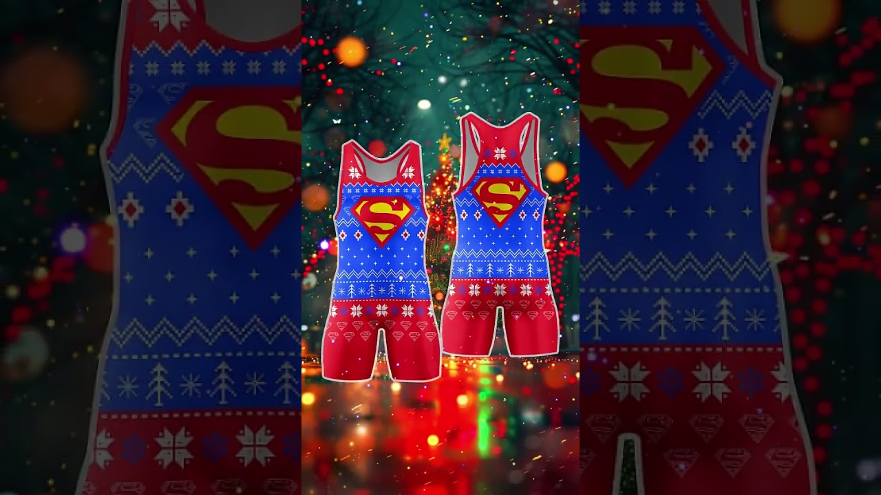 Christmas Wrestling Singlet Collection for Men Women and Youth