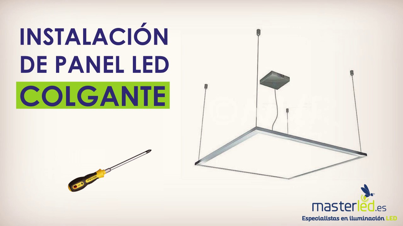 Cómo instalar un panel LED en suspensión