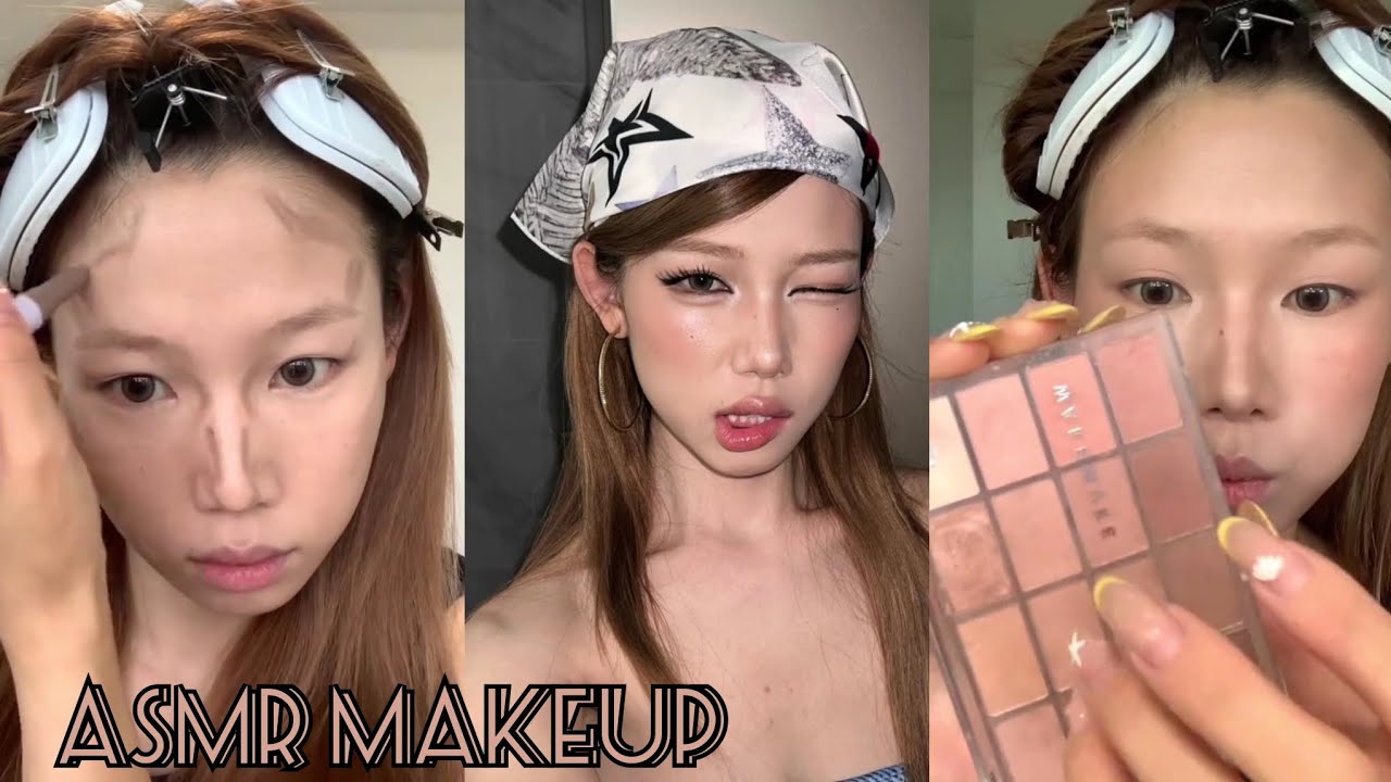 ASMR Makeup & Skincare tutorial 🎀 Satisfying Videos ♡ Aesthetic ✨️