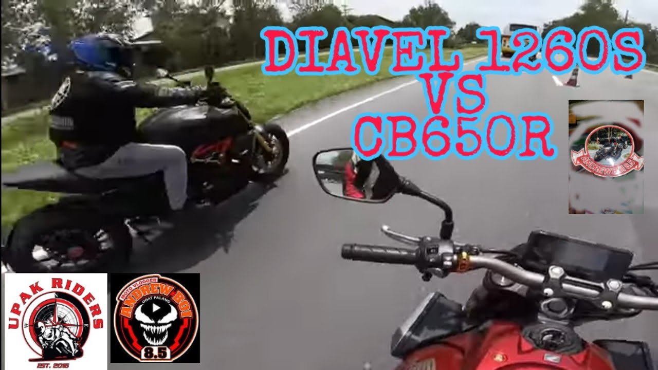 Cb650r VS Ducati Diavel 1260S 1st in the Philippines with United Passion of Adventurers & Kareristas