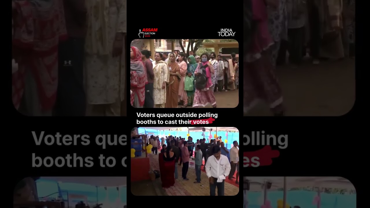 Assam Elections: Assam Sees Massive Voter Turnout | Long Queues at Polling Stations #assamelections