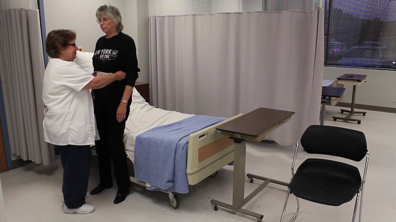 Assisting a resident to ambulate