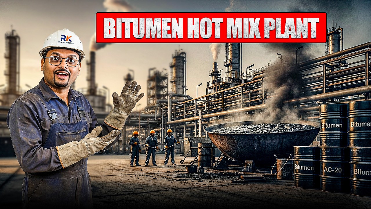 Bitumen Hot Mix Plant Kaise Lagaye? Full Investment & Profit | Asphalt Hot Mix Plant Business Idea