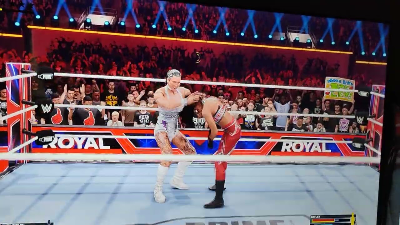 Playing WWE 2k25 world tour las Vegas the jokers will be wild match 1 women's singles match 6/28/25