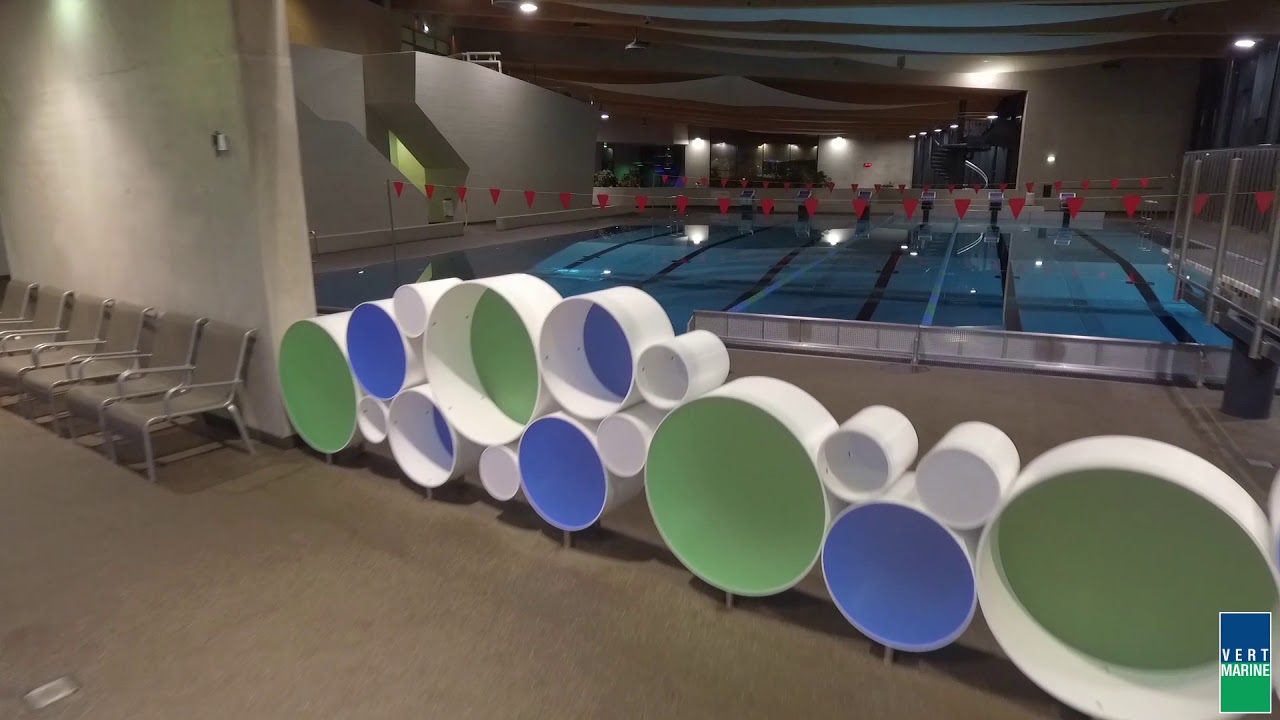 Centre Aquatique AQUASUD (Differdange - LUXEMBOURG) - VERT-MARINE - DRONE AT WORK