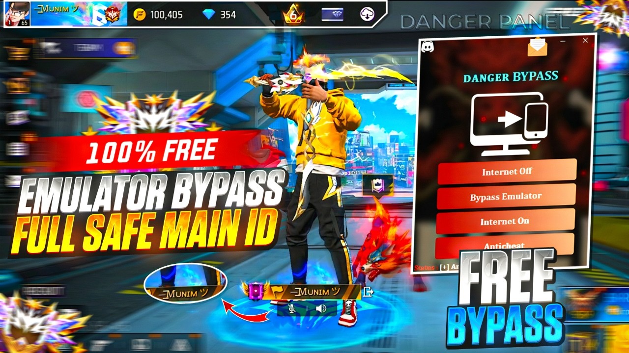 NEW UPDATE PC EMULATOR BYPASS 💻 FOR FREE FIRE | 100% ANTIBAN | FREE FIRE PC PANEL GRATIS 🎯 OB51 SAFE