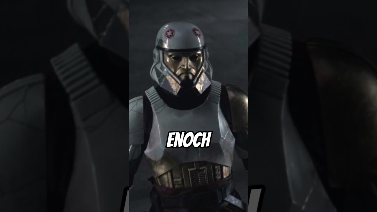 Who is the gold faced stormtrooper, captain Enoch?? 