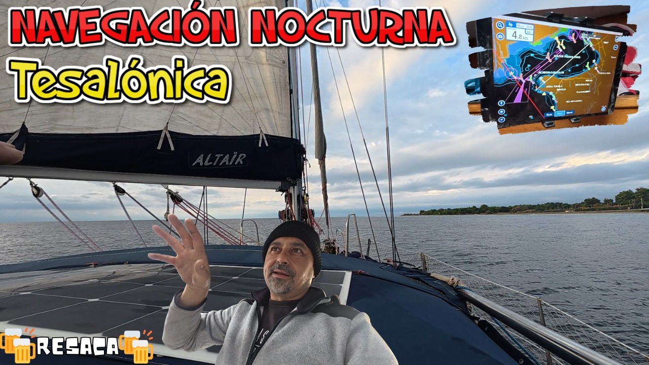 Alarma AIS fantasma en navegación nocturna a Kassandra y Tesalonica por el mar Egeo