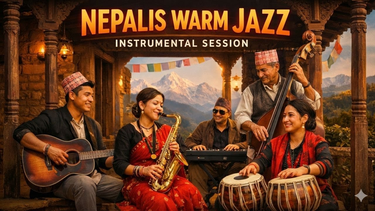 Nepali Warm Jazz Session (AI Generated Instrumental Music of Nepal)