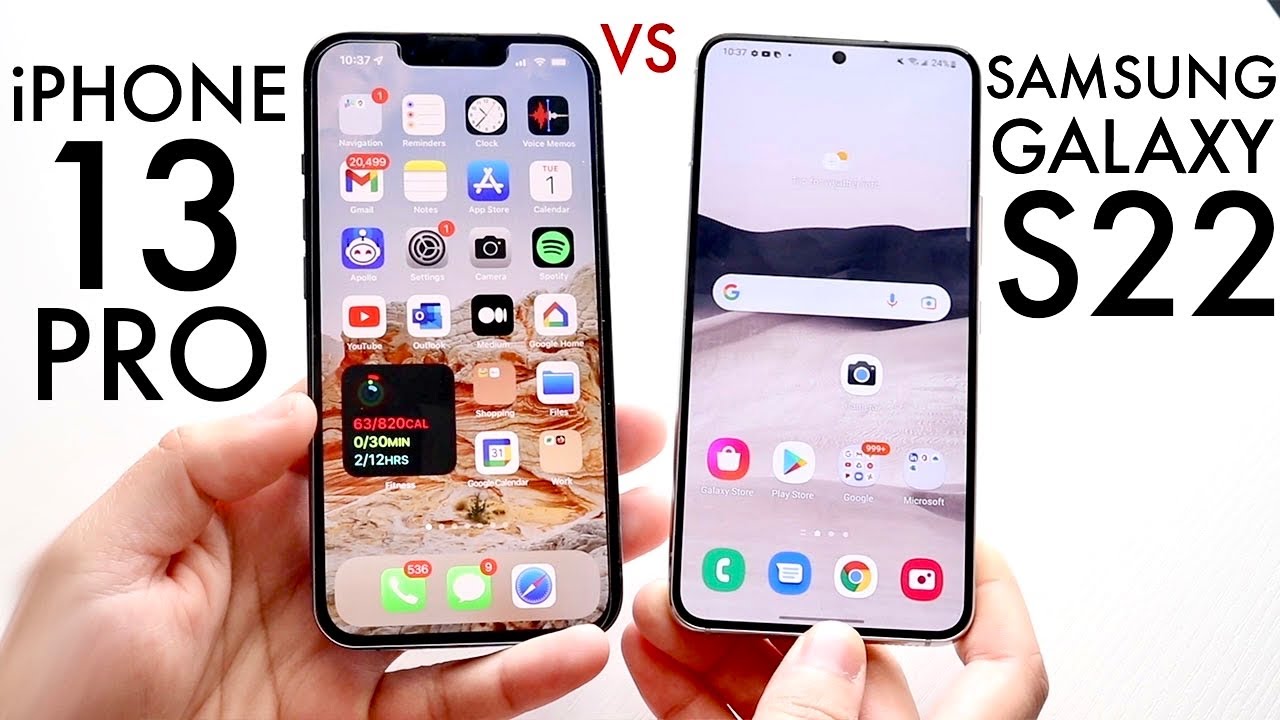 Samsung Galaxy S22 Vs iPhone 13 Pro! (Comparison) (Review)