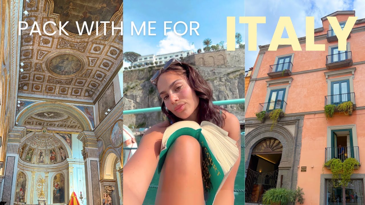 🍋 Pack With Me for Italy! 🌸 Last-Min Packing For my First Trip to Europe.