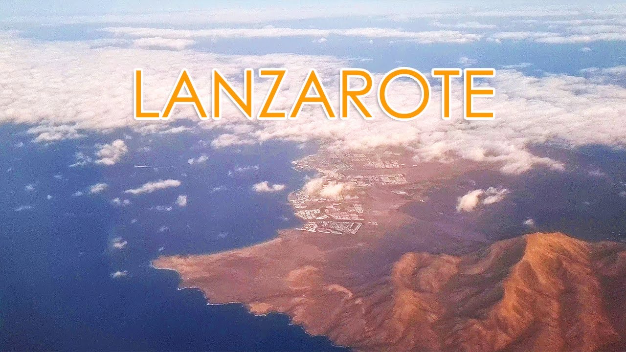 🏝️ LANZAROTE visto desde un avión