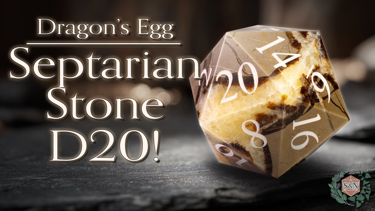 Dragon Stone: Carving a Massive Septarian Stone D20!