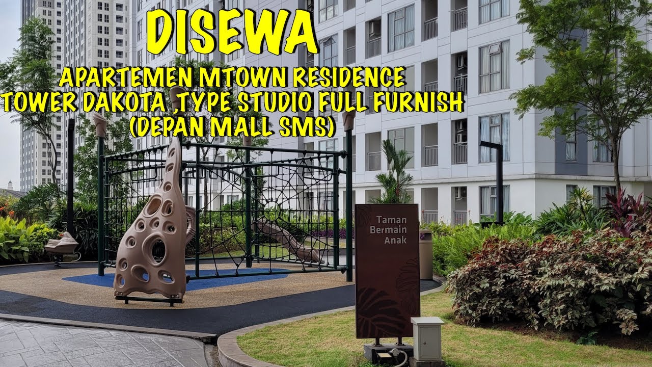 DISEWA 1 UNIT TYPE STUDIO APARTEMEN MTOWN RESIDENCE TOWER DAKOTA, FURNISH, HANYA 29 JUTA/THN (NEGO)