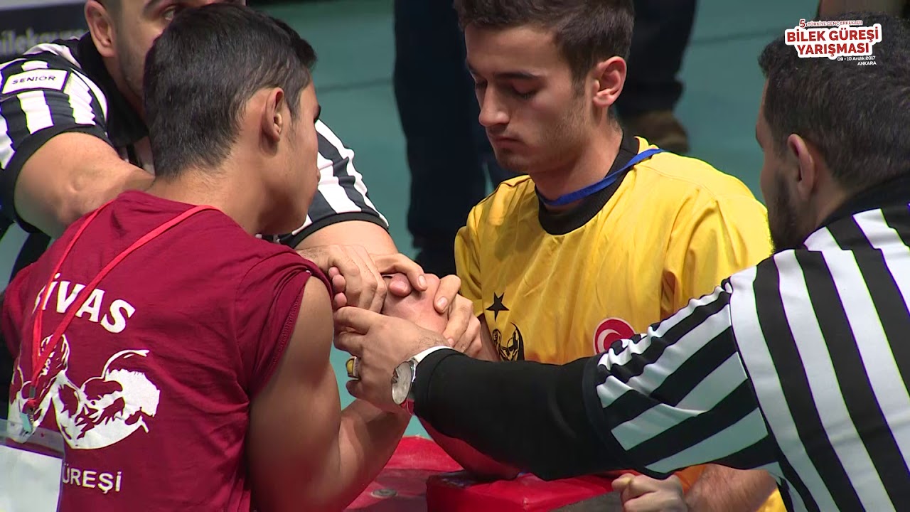 50 Kg Sağ Kol Final Müsabakası - 5. Türkiye Genç Erkekler Bilek Güreşi Yarışması