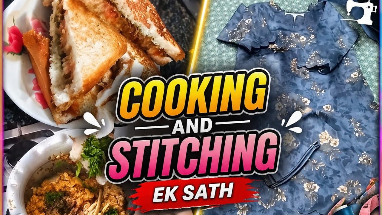 Cooking and stitching Alhamdulillah #✌️mini vedio#viral #like share and subscribe#