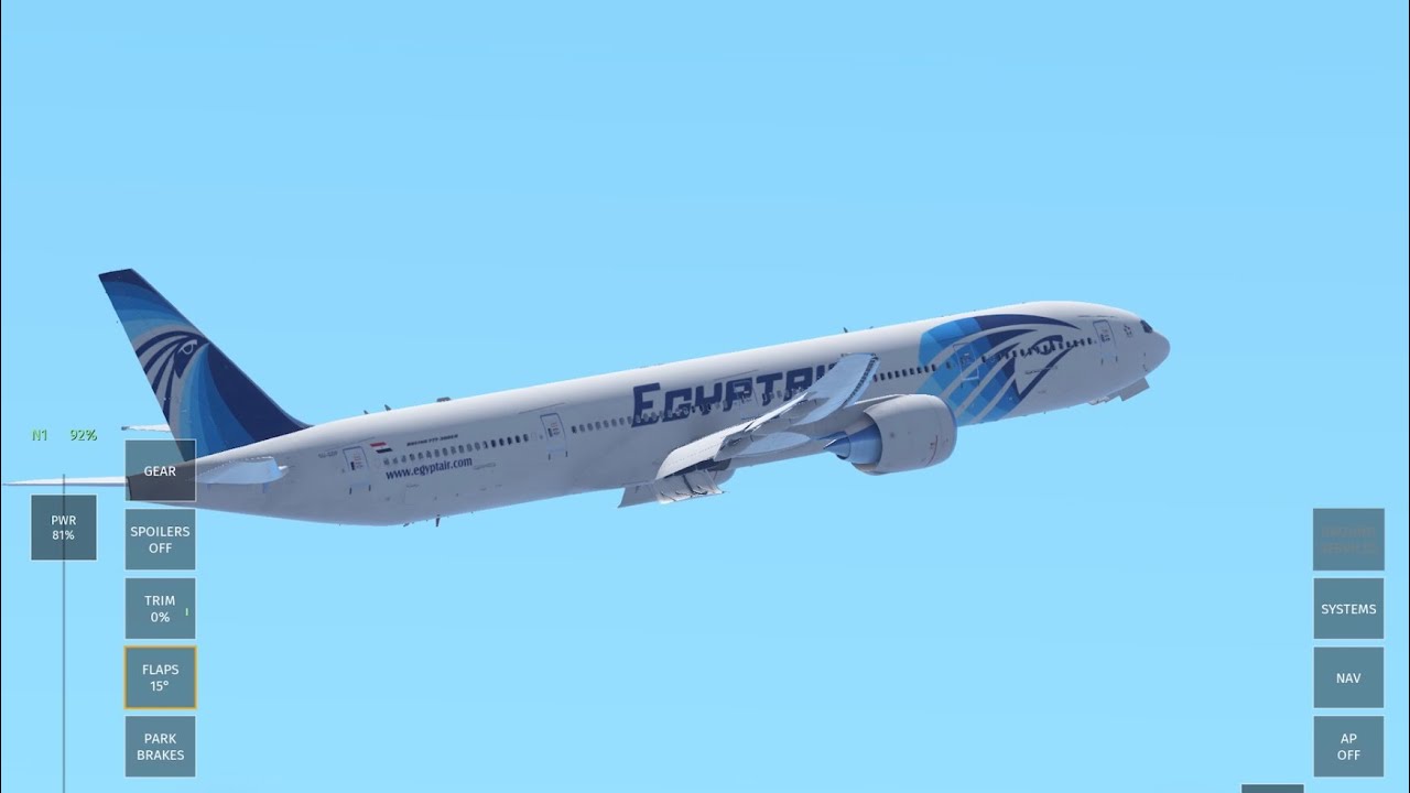 Infinite flight- London Heathrow (EGLL) to Cairo (HECA) Egyptair 777-300ER