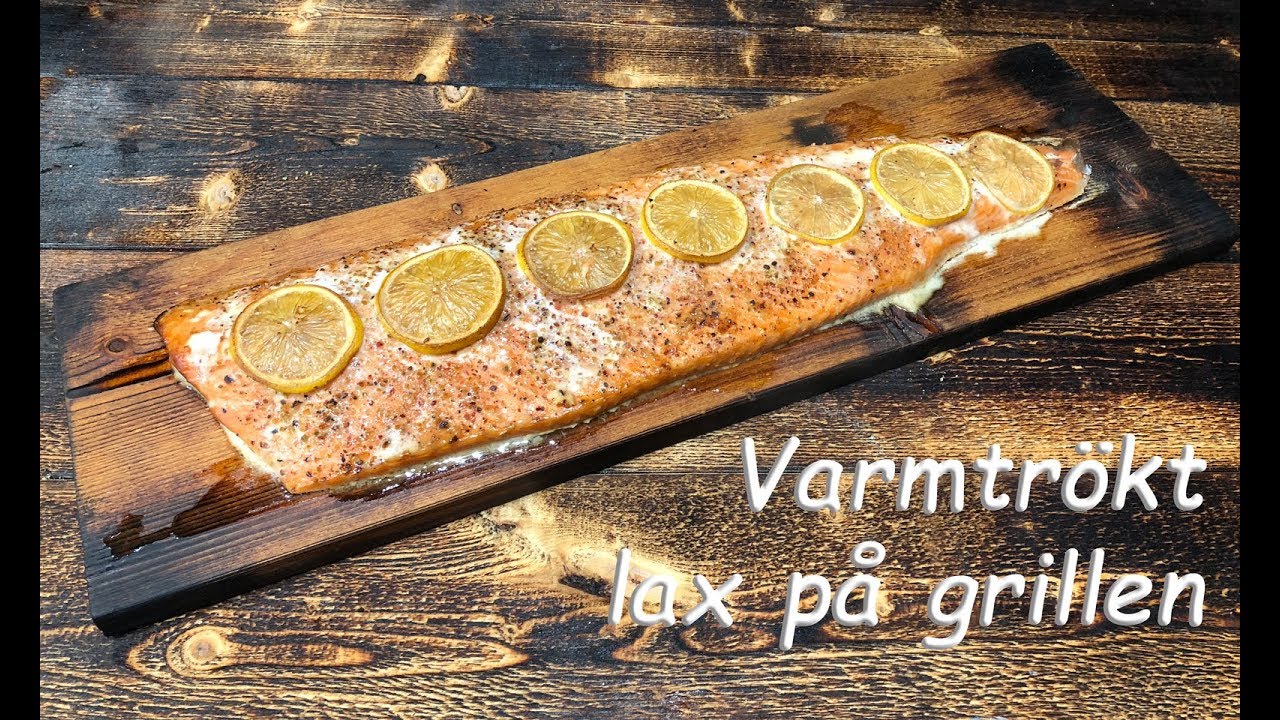Röka lax på grillen