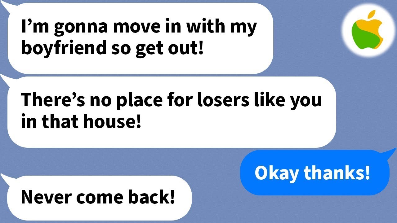 【Apple】 My sister kicks me and my husband out from our parents' home treating us like garbage