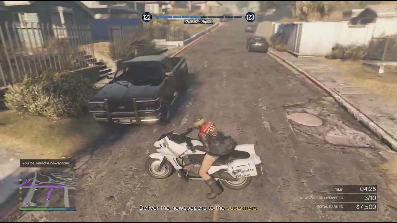 GTA V Online PS5 - New Odd Job! News Paper delivery. Earned $ 42,000! 🗞️📰💵💰