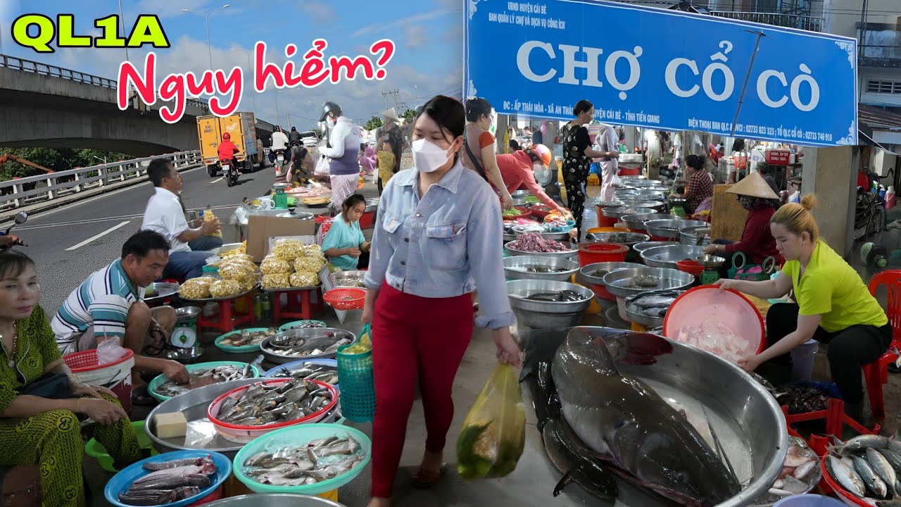 Độc lạ: Chợ Cổ Cò - Đông đúc vui vẻ, bà con thân thiện ở Cái Bè