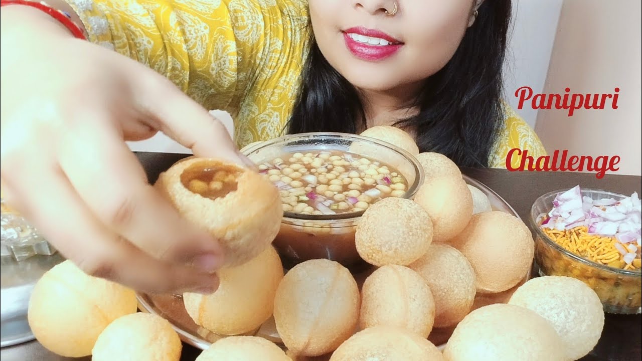 EATING: 🥵 SPICY PANIPURI | PANIPURI MUKBANG |