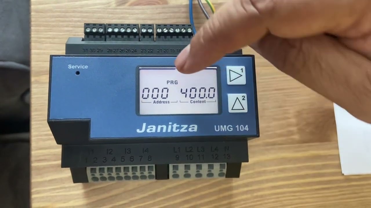 Janitza UMG104 Modbus setting