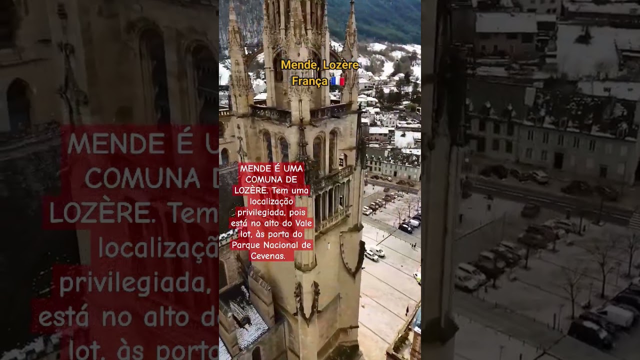 A bela cidade francesa Mende 