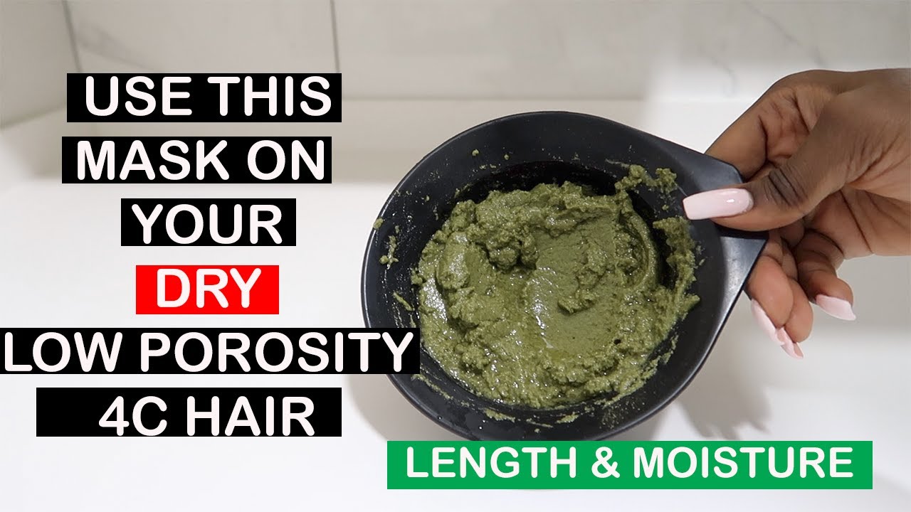 TRY THIS MOISTURIZING AND HAIR GROWTH MORINGA HAIR MASK FOR DRY LOW POROSITY 4C HAIR