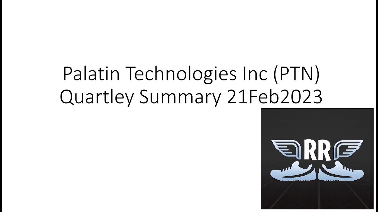 Palatin Technologies Inc PTN Quartley Summary 21Feb2023