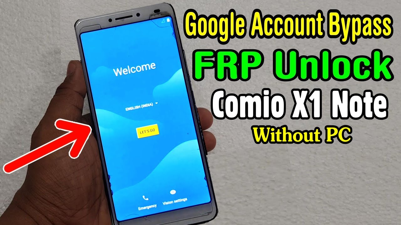 Comio X1 Note FRP Unlock or Google Account Bypass Easy Trick Without PC