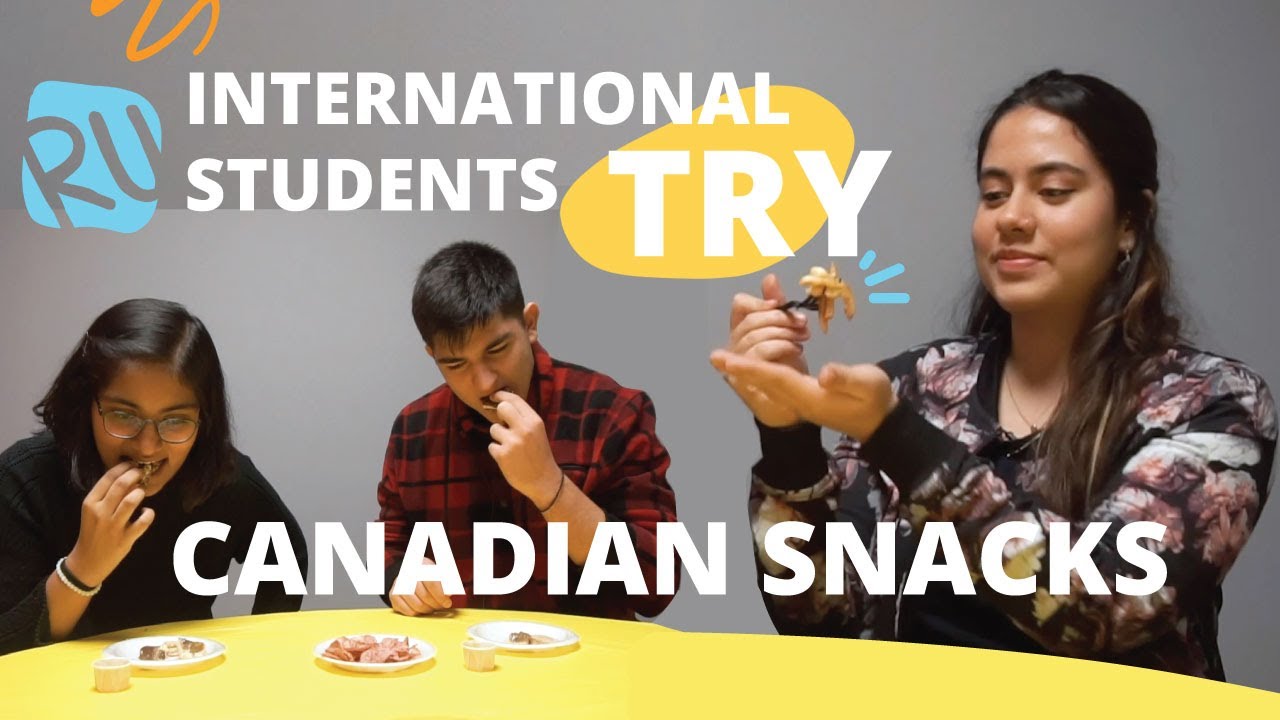 International Students Try Canadian Snacks