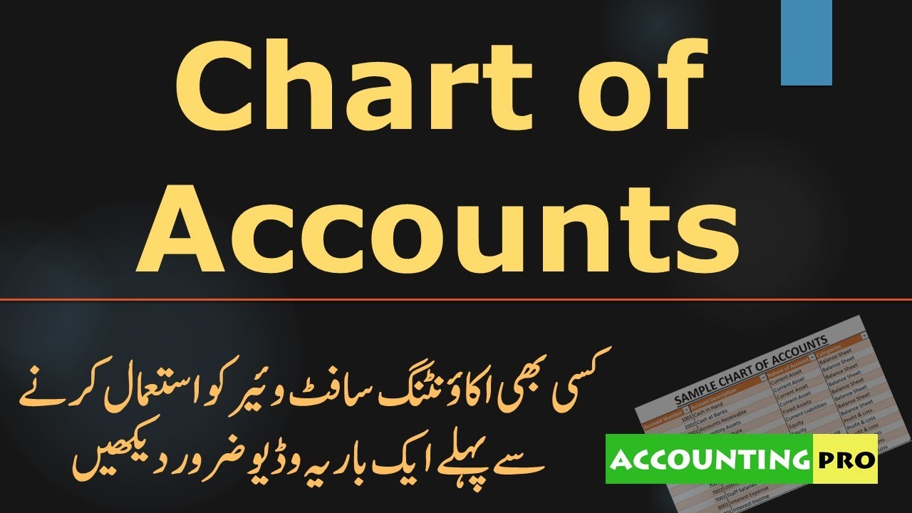Understanding Chart of Accounts in Urdu/Hindi