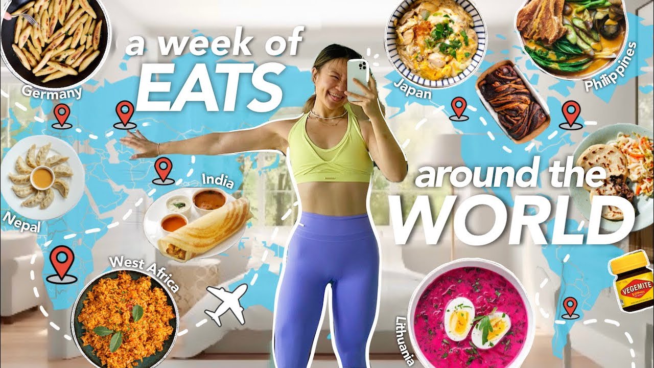 Eating Your Favourite Foods From AROUND THE WORLD for a Week ✈️🌍 | 23 Countries in ONE Week!