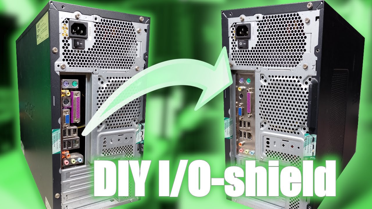 Making my own I/O shield using a blank plate!